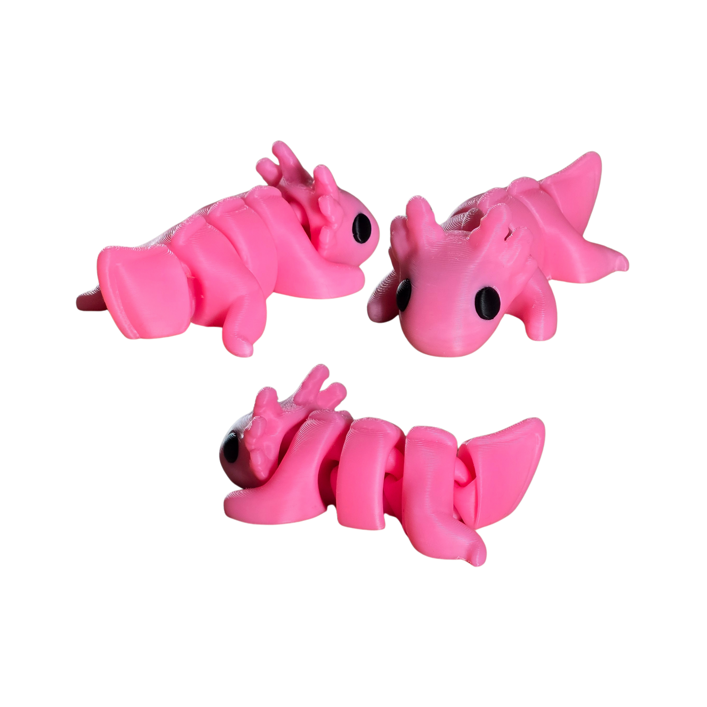 Flexible Pocket Sized Axolotl Reptile Toy