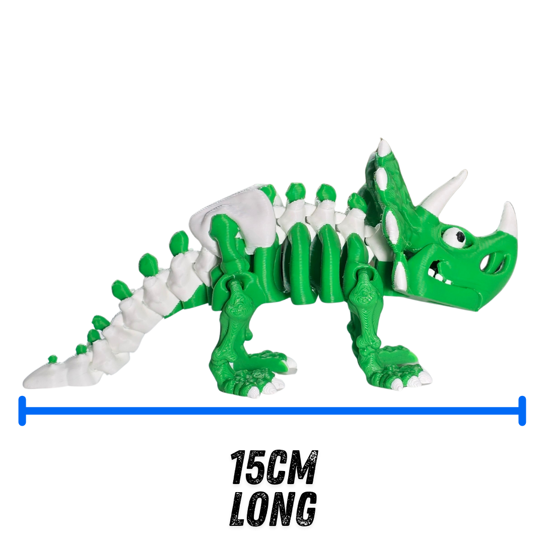 Triceratops Dinosaur - Flexible Fidget Toy