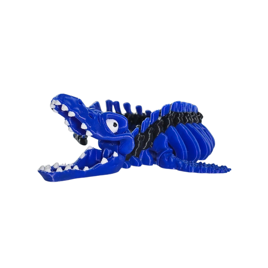 Cyberprint Toys Skeleton Dinosaur Chomping Mosasaurus