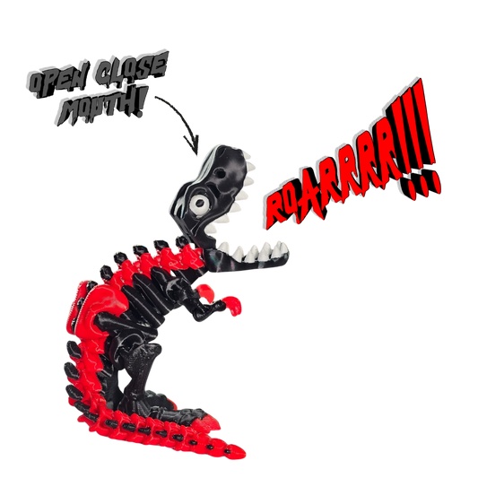Cyberprint Toys Skeleton Dinosaur Snapping T-Rex