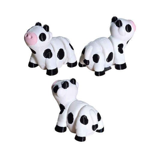 Flexible Pocket Sized Cow Farm Animal Toy