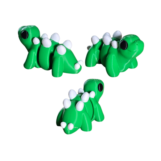 Flexible Pocket Sized Stegosaurus Dinosaur Toy