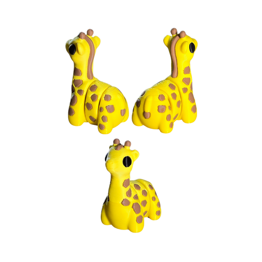 Flexible Pocket Sized Giraffe Zoo Animal Toy
