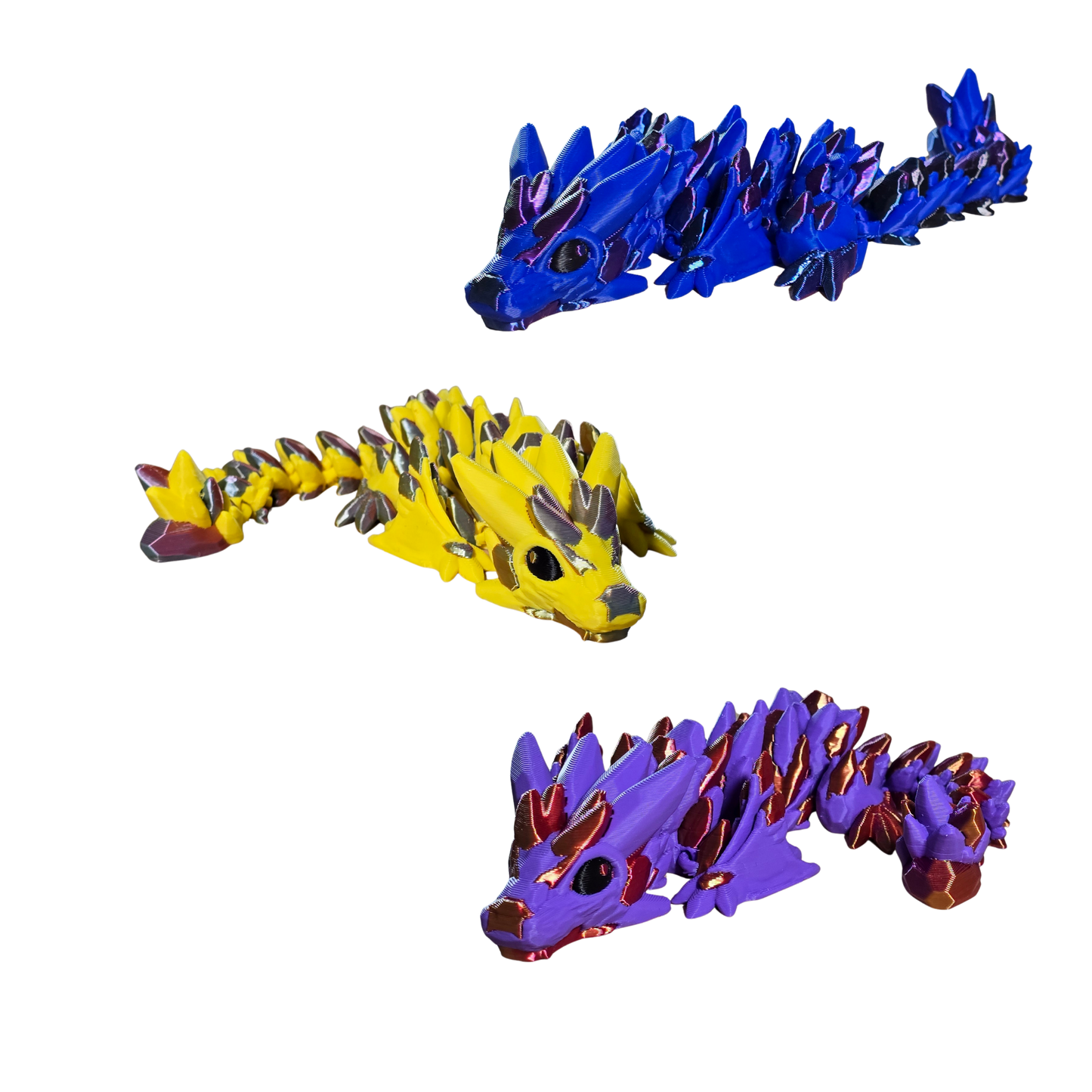 Flexible Gemstone Baby Wyvern Dragon Toy