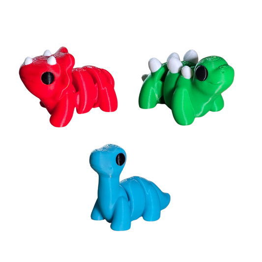 Pocket Sized Mini Dinosaur Trio Toy Pack