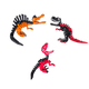 Articulated Carnivore Trio Fidget Toy Pack