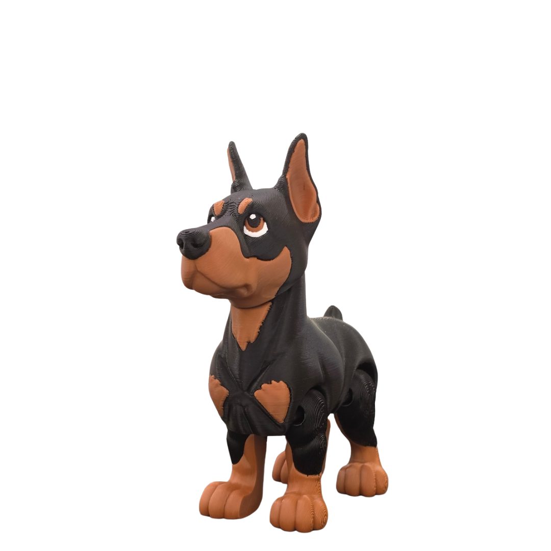 Doberman Articulated fidget pet