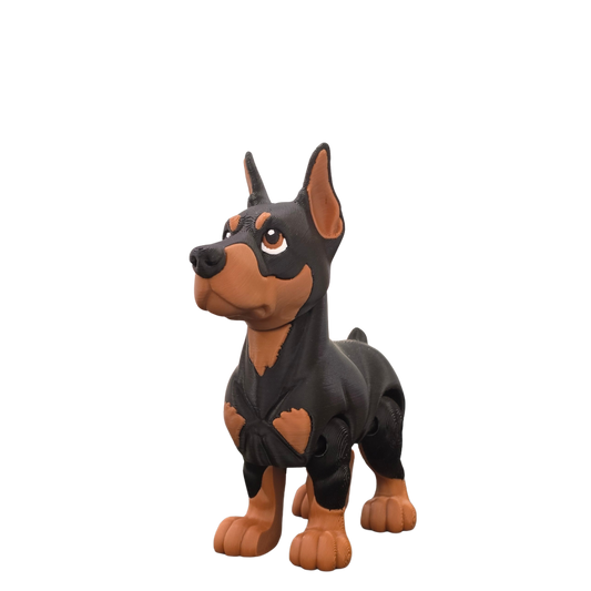 Doberman Articulated fidget pet