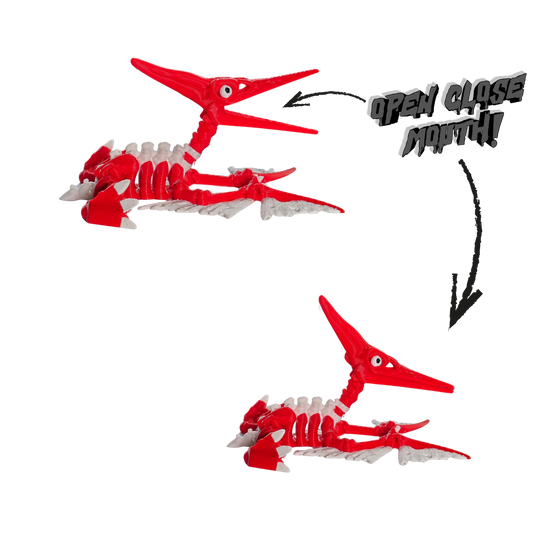 Cyberprint Toys Skeleton Dinosaur Swooping Pteranodon