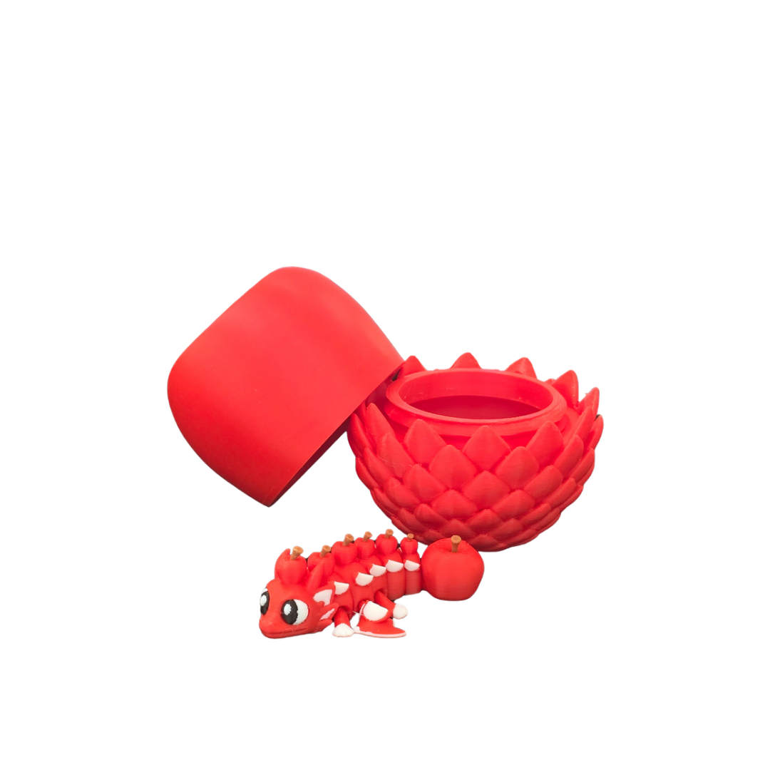 Fidget Apple Baby Dragon With Opening Apple Egg